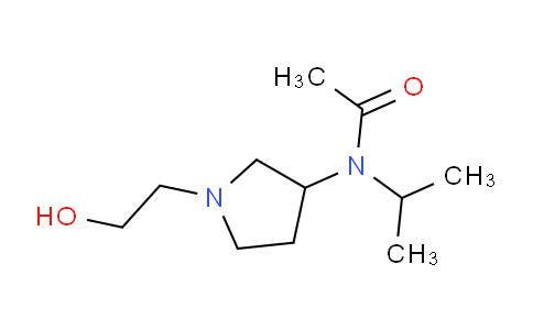 CAS No. 1353978-14-9, N-(1-(2-Hydroxyethyl)pyrrolidin-3-yl)-N-isopropylacetamide