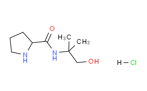 CAS No. 1236266-84-4, N-(1-Hydroxy-2-methylpropan-2-yl)pyrrolidine-2-carboxamide hydrochloride