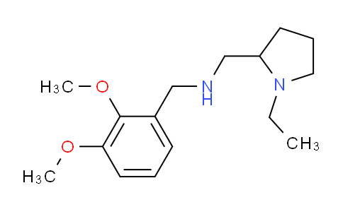 CAS No. 726160-10-7, N-(2,3-Dimethoxybenzyl)-1-(1-ethylpyrrolidin-2-yl)methanamine