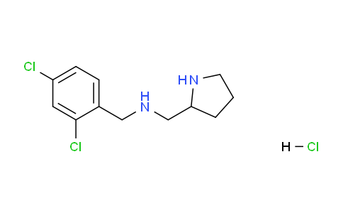 CAS No. 1289388-07-3, N-(2,4-Dichlorobenzyl)-1-(pyrrolidin-2-yl)methanamine hydrochloride