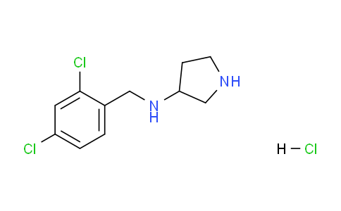 CAS No. 1289388-11-9, N-(2,4-Dichlorobenzyl)pyrrolidin-3-amine hydrochloride