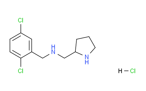 CAS No. 1261232-22-7, N-(2,5-Dichlorobenzyl)-1-(pyrrolidin-2-yl)methanamine hydrochloride