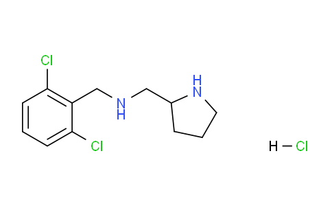 CAS No. 1261230-45-8, N-(2,6-Dichlorobenzyl)-1-(pyrrolidin-2-yl)methanamine hydrochloride