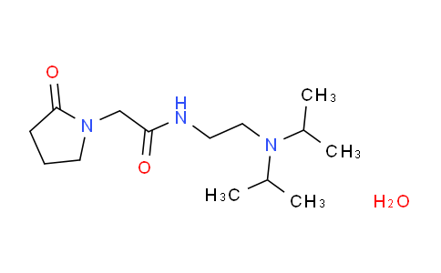 CAS No. 1429378-01-7, N-(2-(Diisopropylamino)ethyl)-2-(2-oxopyrrolidin-1-yl)acetamide hydrate