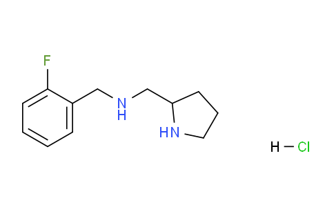 CAS No. 1261231-58-6, N-(2-Fluorobenzyl)-1-(pyrrolidin-2-yl)methanamine hydrochloride