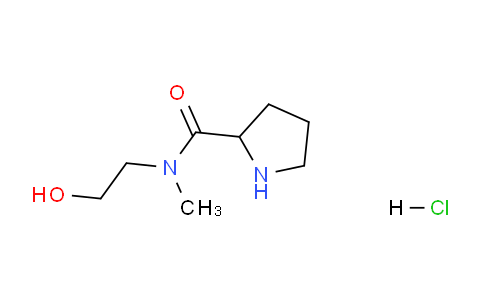 CAS No. 1236260-61-9, N-(2-Hydroxyethyl)-N-methylpyrrolidine-2-carboxamide hydrochloride