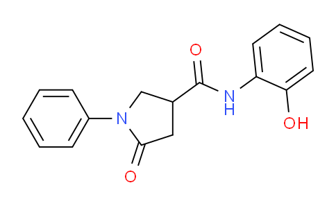 CAS No. 591213-28-4, N-(2-Hydroxyphenyl)-5-oxo-1-phenylpyrrolidine-3-carboxamide