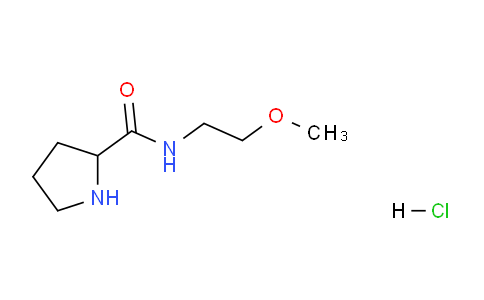 CAS No. 1236255-11-0, N-(2-Methoxyethyl)pyrrolidine-2-carboxamide hydrochloride