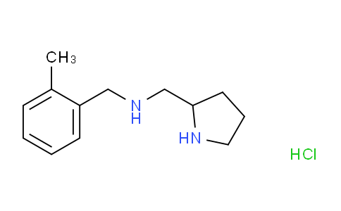 CAS No. 1289387-80-9, N-(2-Methylbenzyl)-1-(pyrrolidin-2-yl)methanamine hydrochloride