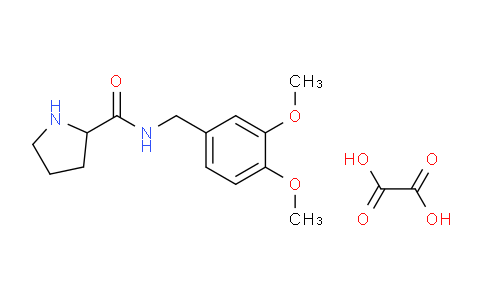 CAS No. 438581-56-7, N-(3,4-Dimethoxybenzyl)pyrrolidine-2-carboxamide oxalate