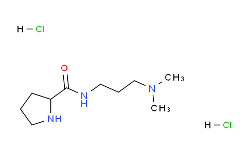 CAS No. 1236267-70-1, N-(3-(Dimethylamino)propyl)pyrrolidine-2-carboxamide dihydrochloride
