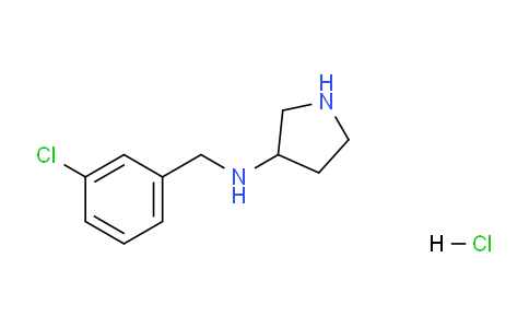 CAS No. 1261232-14-7, N-(3-Chlorobenzyl)pyrrolidin-3-amine hydrochloride
