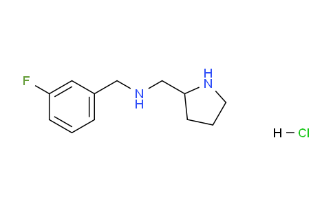 CAS No. 1261235-05-5, N-(3-Fluorobenzyl)-1-(pyrrolidin-2-yl)methanamine hydrochloride