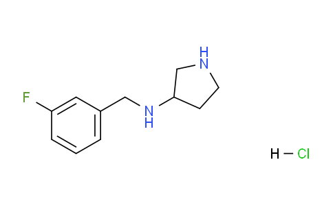 CAS No. 1261235-80-6, N-(3-Fluorobenzyl)pyrrolidin-3-amine hydrochloride
