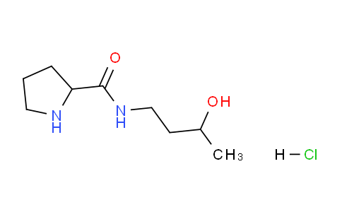 CAS No. 1236254-69-5, N-(3-Hydroxybutyl)pyrrolidine-2-carboxamide hydrochloride