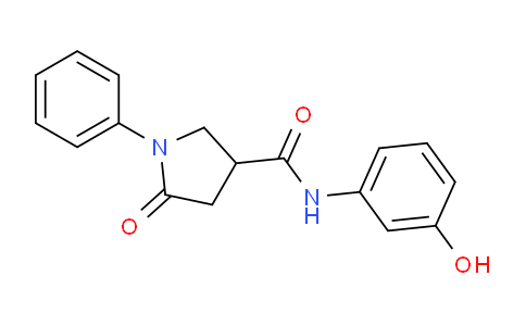 CAS No. 352330-53-1, N-(3-Hydroxyphenyl)-5-oxo-1-phenylpyrrolidine-3-carboxamide