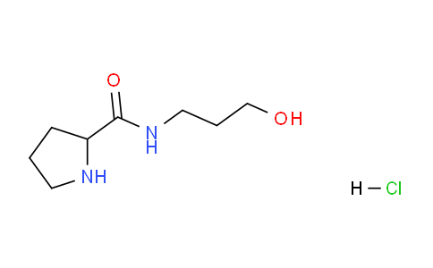 CAS No. 1236255-12-1, N-(3-Hydroxypropyl)pyrrolidine-2-carboxamide hydrochloride