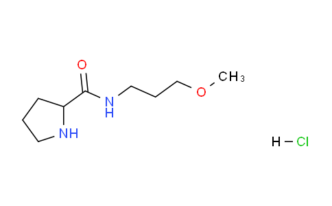 CAS No. 1236261-21-4, N-(3-Methoxypropyl)pyrrolidine-2-carboxamide hydrochloride