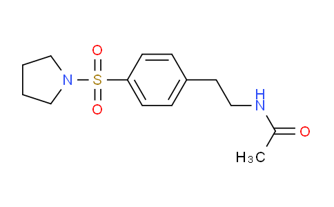 CAS No. 345993-13-7, N-(4-(Pyrrolidin-1-ylsulfonyl)phenethyl)acetamide