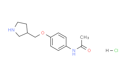CAS No. 1219961-15-5, N-(4-(Pyrrolidin-3-ylmethoxy)phenyl)acetamide hydrochloride