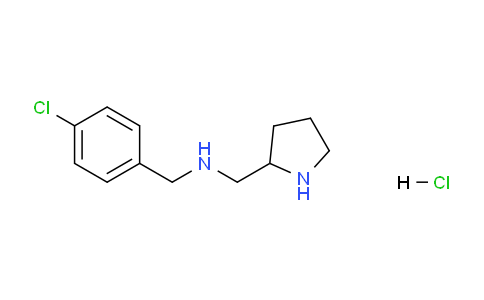 CAS No. 1261235-08-8, N-(4-Chlorobenzyl)-1-(pyrrolidin-2-yl)methanamine hydrochloride