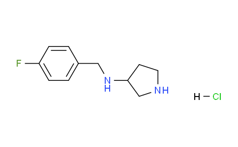 CAS No. 1261230-77-6, N-(4-Fluorobenzyl)pyrrolidin-3-amine hydrochloride