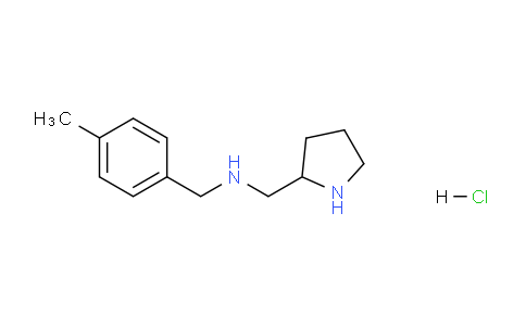 CAS No. 1353977-20-4, N-(4-Methylbenzyl)-1-(pyrrolidin-2-yl)methanamine hydrochloride