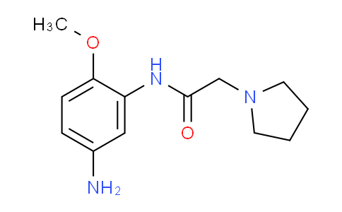 CAS No. 436090-49-2, N-(5-Amino-2-methoxyphenyl)-2-(pyrrolidin-1-yl)acetamide