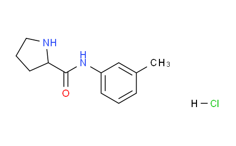 CAS No. 1236259-26-9, N-(m-Tolyl)pyrrolidine-2-carboxamide hydrochloride
