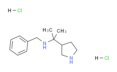 CAS No. 1363404-75-4, N-Benzyl-2-(pyrrolidin-3-yl)propan-2-amine dihydrochloride