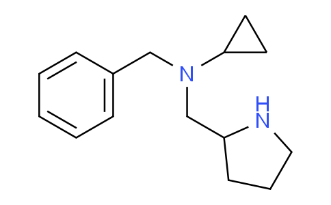 CAS No. 1353971-87-5, N-Benzyl-N-(pyrrolidin-2-ylmethyl)cyclopropanamine