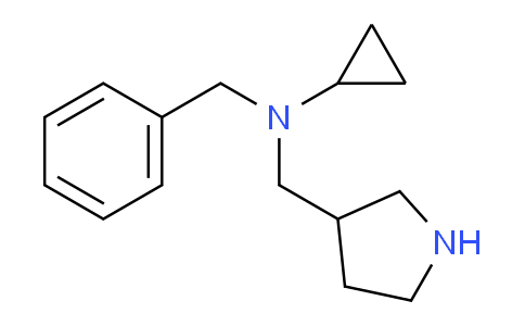 CAS No. 1353945-11-5, N-Benzyl-N-(pyrrolidin-3-ylmethyl)cyclopropanamine