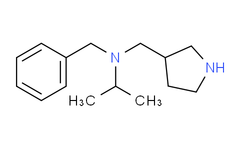 CAS No. 1353971-74-0, N-Benzyl-N-(pyrrolidin-3-ylmethyl)propan-2-amine