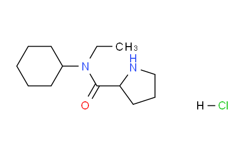 CAS No. 1236262-24-0, N-Cyclohexyl-N-ethylpyrrolidine-2-carboxamide hydrochloride