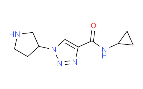 CAS No. 1710844-98-6, N-Cyclopropyl-1-(pyrrolidin-3-yl)-1H-1,2,3-triazole-4-carboxamide