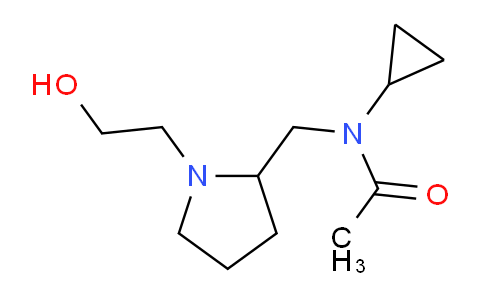 CAS No. 1353984-95-8, N-Cyclopropyl-N-((1-(2-hydroxyethyl)pyrrolidin-2-yl)methyl)acetamide