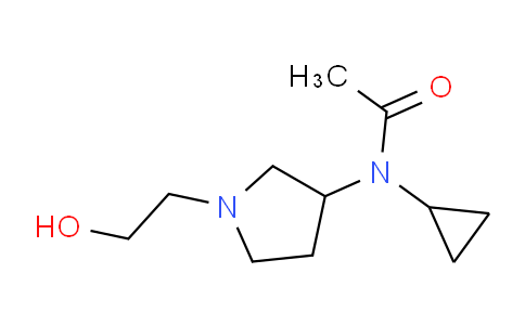 CAS No. 1353977-05-5, N-Cyclopropyl-N-(1-(2-hydroxyethyl)pyrrolidin-3-yl)acetamide