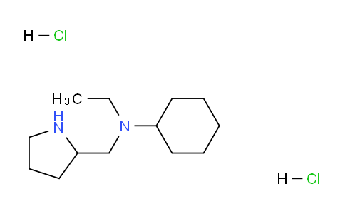 CAS No. 1219964-36-9, N-Ethyl-N-(pyrrolidin-2-ylmethyl)cyclohexanamine dihydrochloride