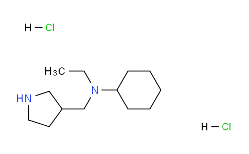 CAS No. 1219964-23-4, N-Ethyl-N-(pyrrolidin-3-ylmethyl)cyclohexanamine dihydrochloride
