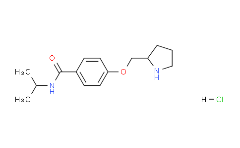 CAS No. 1332531-55-1, N-Isopropyl-4-(pyrrolidin-2-ylmethoxy)benzamide hydrochloride