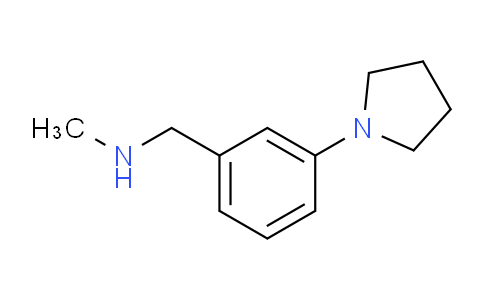 CAS No. 828242-07-5, N-Methyl-1-(3-(pyrrolidin-1-yl)phenyl)methanamine