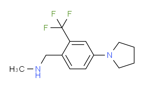 MC668334 | 1427010-52-3 | N-Methyl-1-(4-(pyrrolidin-1-yl)-2-(trifluoromethyl)phenyl)methanamine