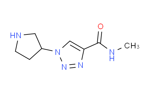 CAS No. 1334494-71-1, N-Methyl-1-(pyrrolidin-3-yl)-1H-1,2,3-triazole-4-carboxamide
