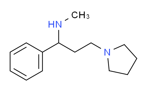CAS No. 130110-09-7, N-Methyl-1-phenyl-3-(pyrrolidin-1-yl)propan-1-amine