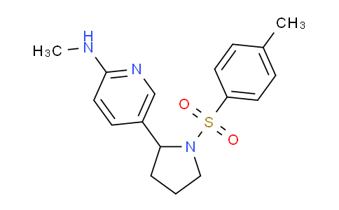 CAS No. 1352512-45-8, N-Methyl-5-(1-tosylpyrrolidin-2-yl)pyridin-2-amine