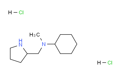 CAS No. 1219964-64-3, N-Methyl-N-(pyrrolidin-2-ylmethyl)cyclohexanamine dihydrochloride