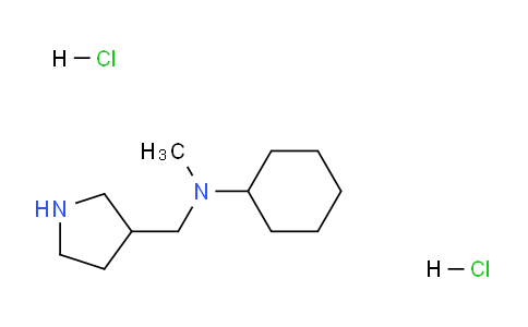 CAS No. 1220021-19-1, N-Methyl-N-(pyrrolidin-3-ylmethyl)cyclohexanamine dihydrochloride