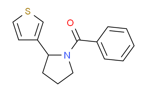 CAS No. 1355234-10-4, Phenyl(2-(thiophen-3-yl)pyrrolidin-1-yl)methanone