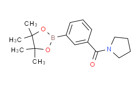 CAS No. 1073353-61-3, Pyrrolidin-1-yl(3-(4,4,5,5-tetramethyl-1,3,2-dioxaborolan-2-yl)phenyl)methanone