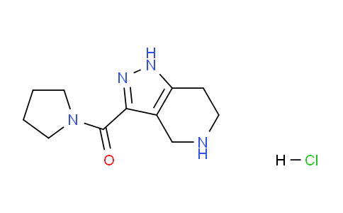 CAS No. 1219976-21-2, Pyrrolidin-1-yl(4,5,6,7-tetrahydro-1H-pyrazolo[4,3-c]pyridin-3-yl)methanone hydrochloride